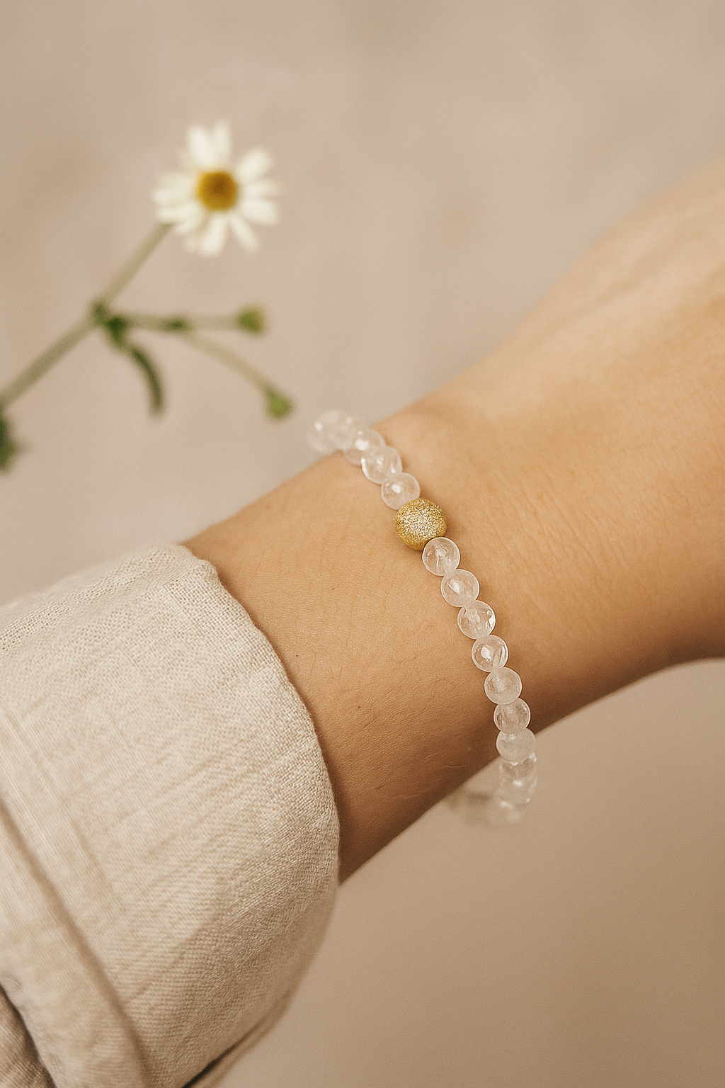 Pure Light Bracelet - White Quartz