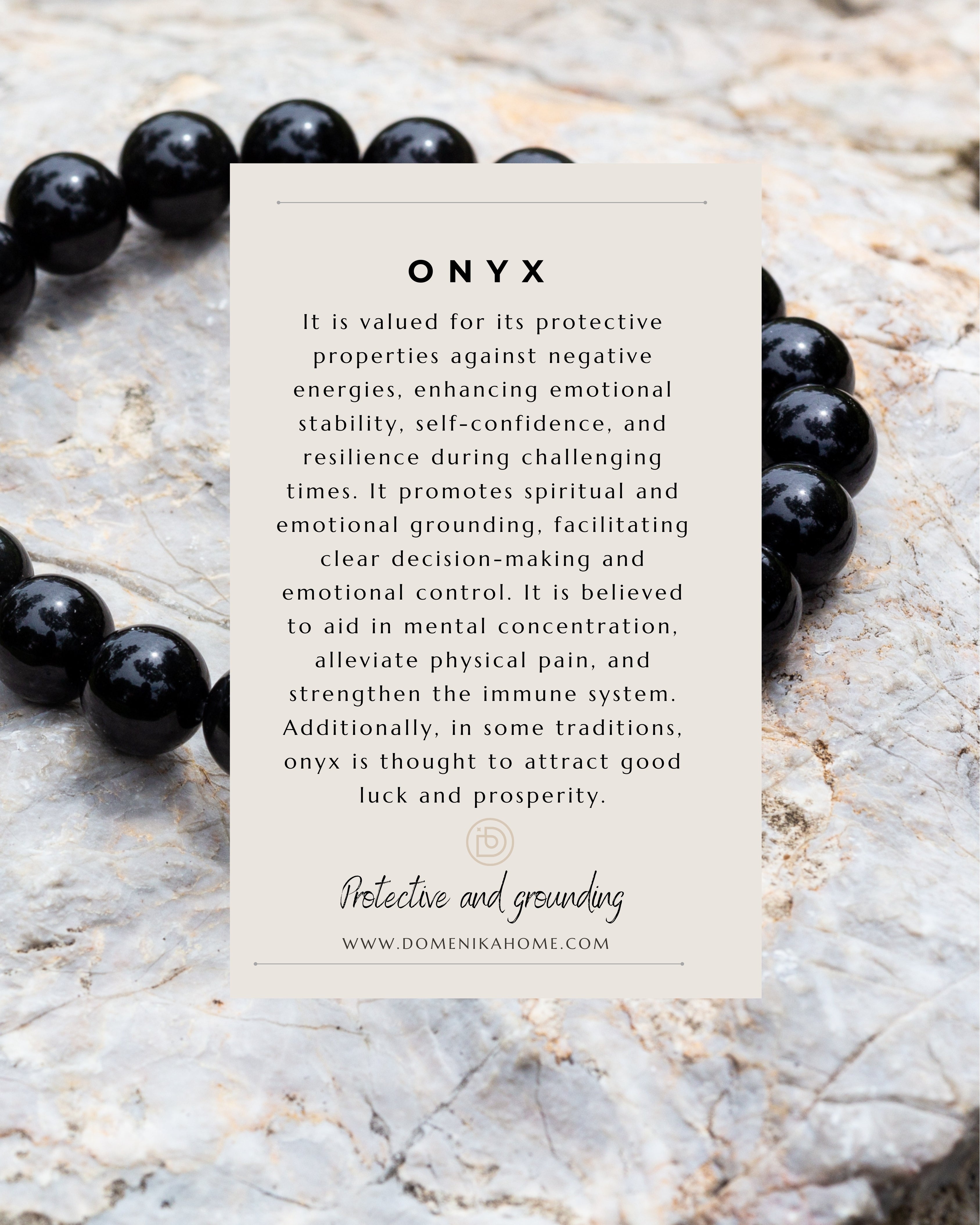 Inner Shield Bracelet - Onyx