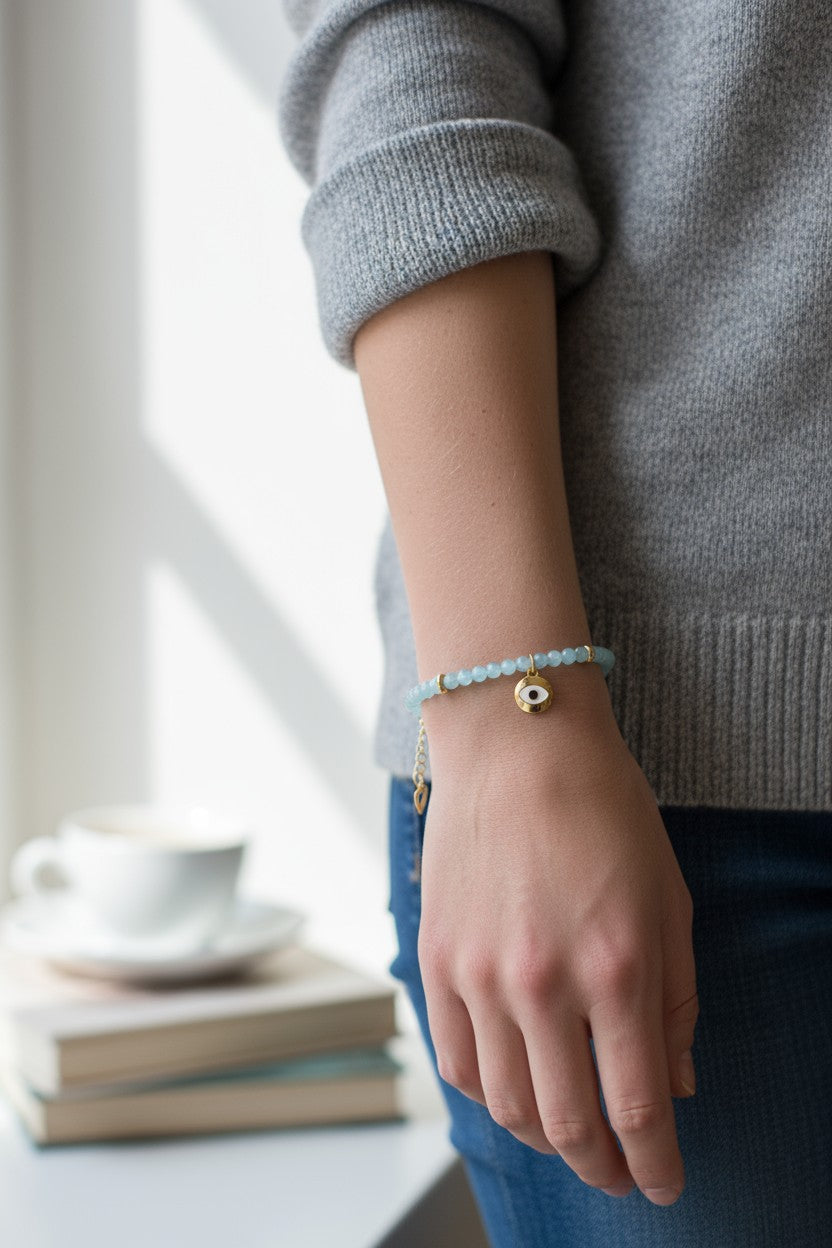 Guardian Waves Bracelet - Aquamarine