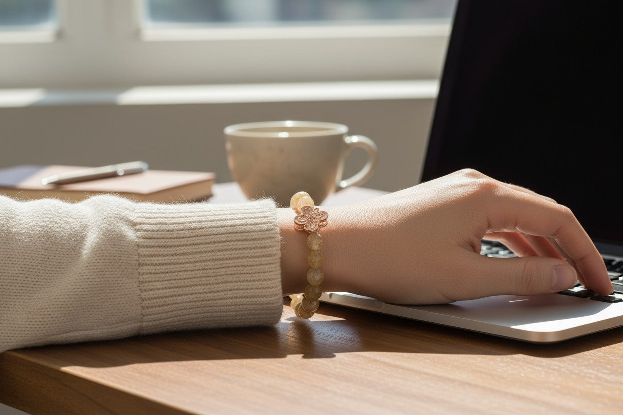 Wings of Joy Bracelet - Citrine