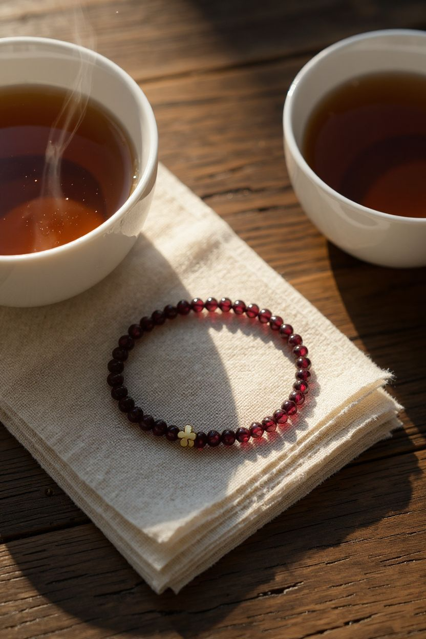 Abundant Vitality Bracelet - Garnet