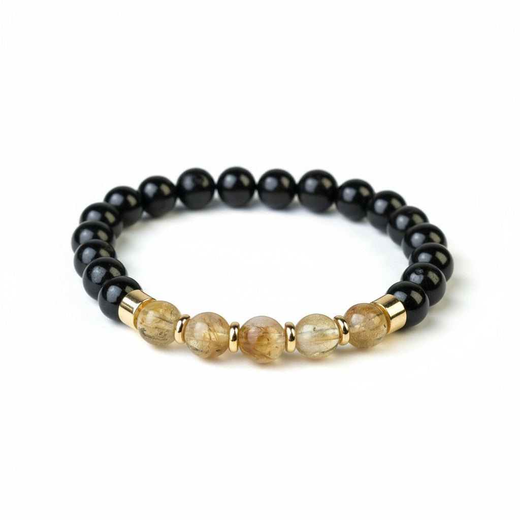 Golden Courage Bracelet - Garnet & Citrine