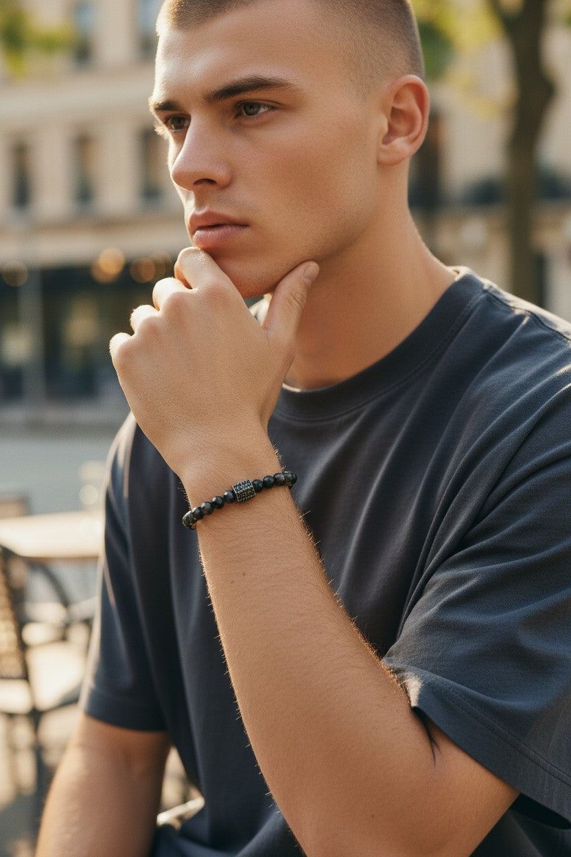 Inner Shield Bracelet - Onyx