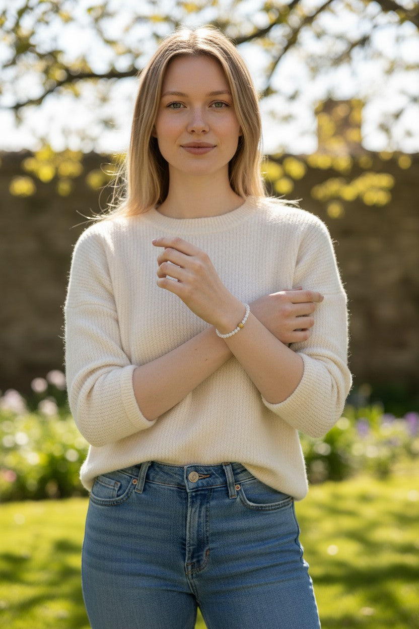 Pure Light Bracelet - White Quartz