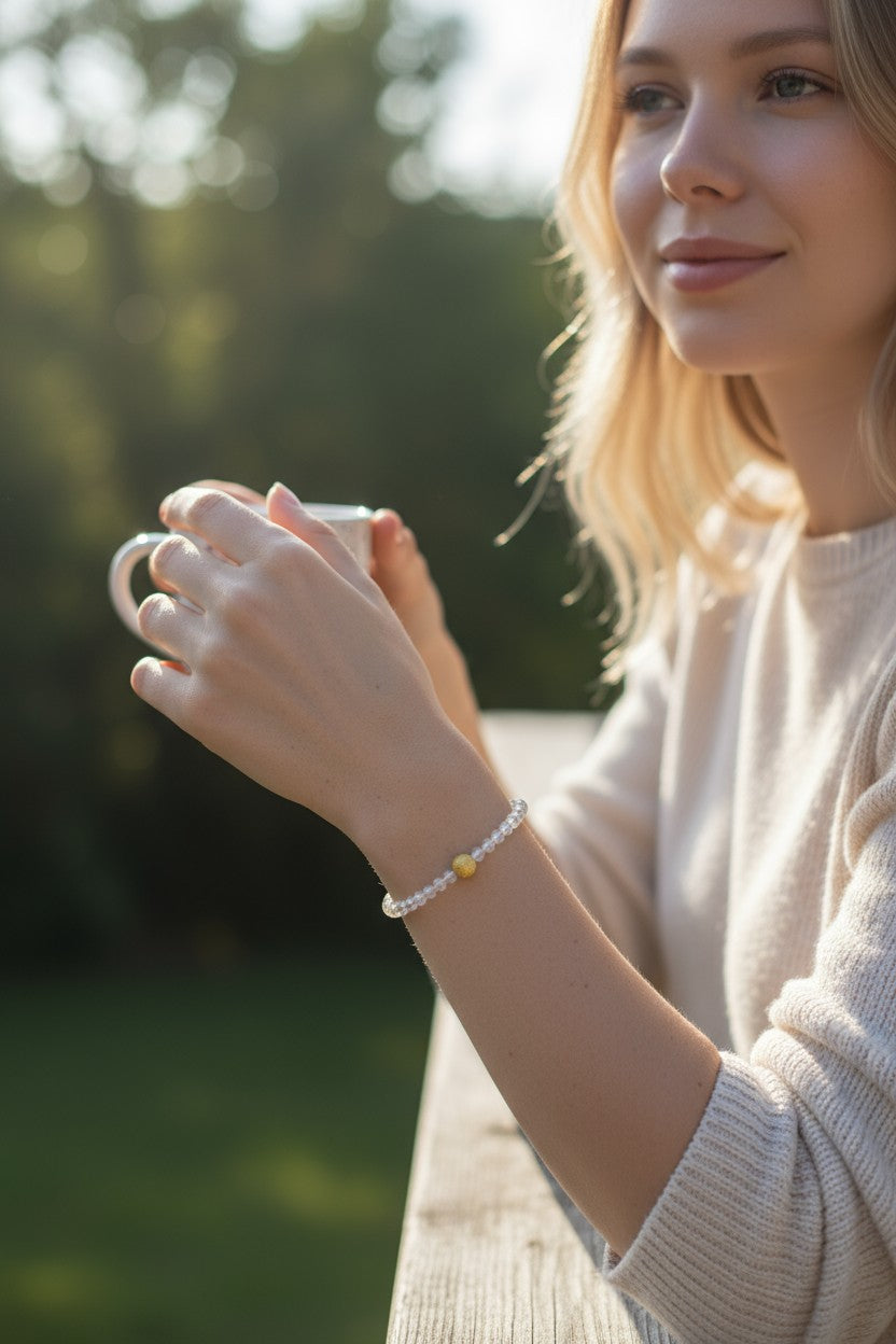 Pure Light Bracelet - White Quartz