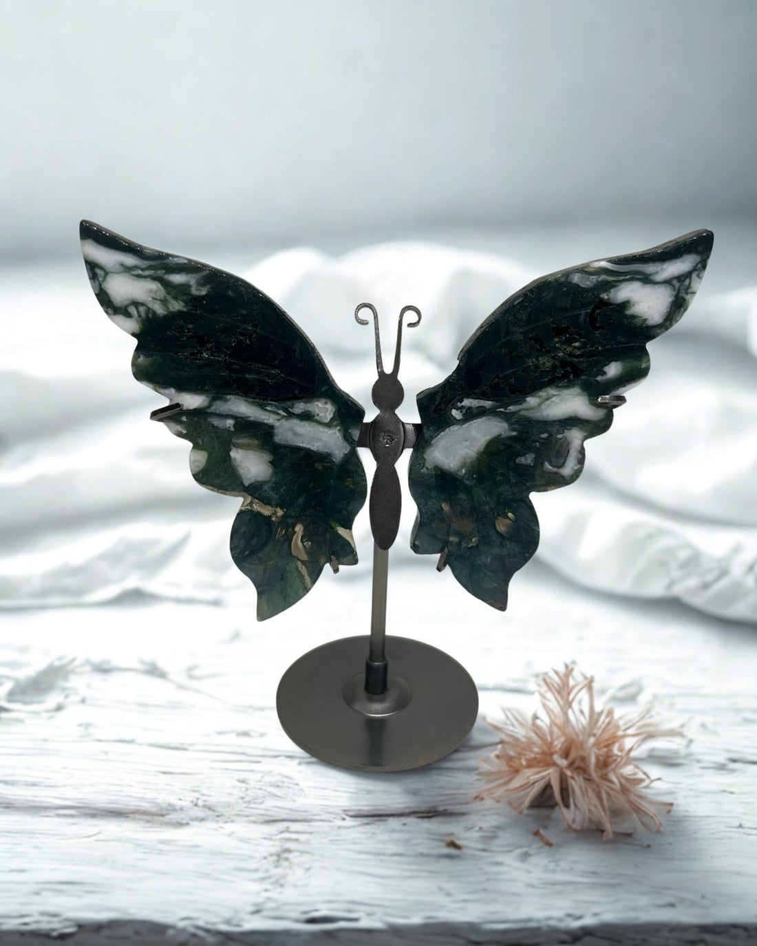 Moss Agate Butterfly