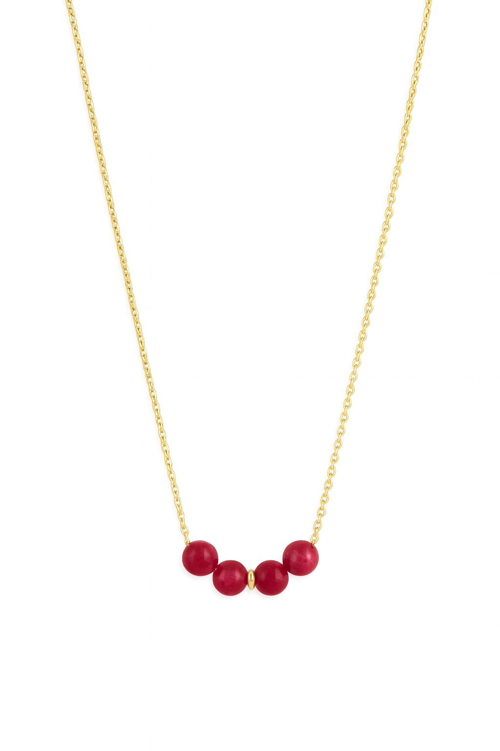 Crimson Heart Necklace - Ruby