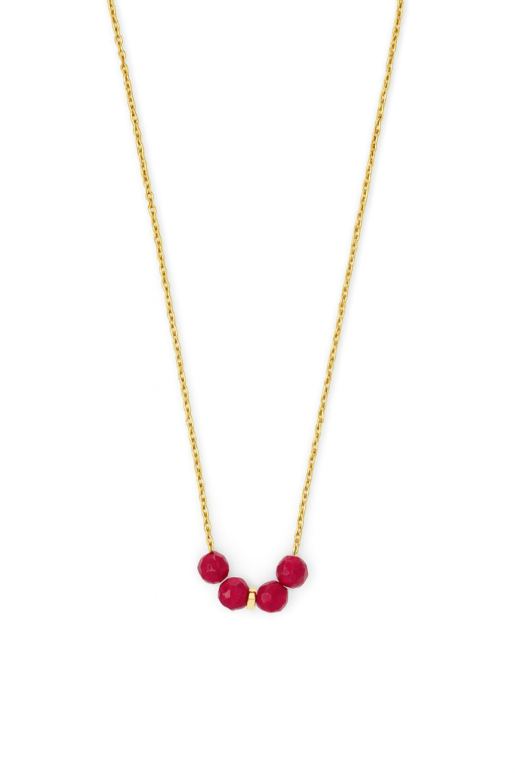Crimson Heart Necklace - Ruby