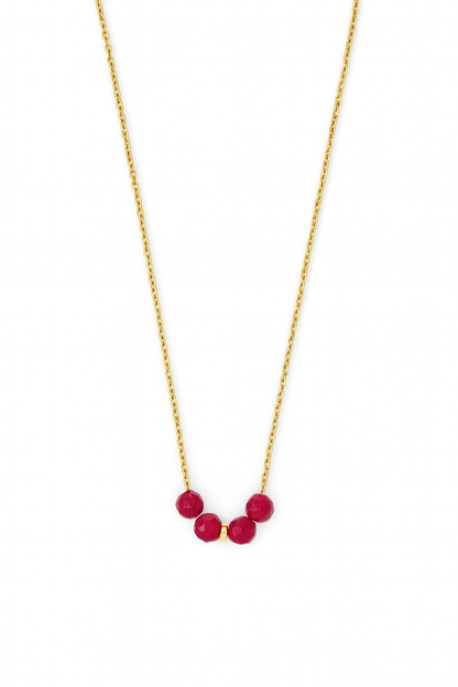 Crimson Heart Necklace - Ruby