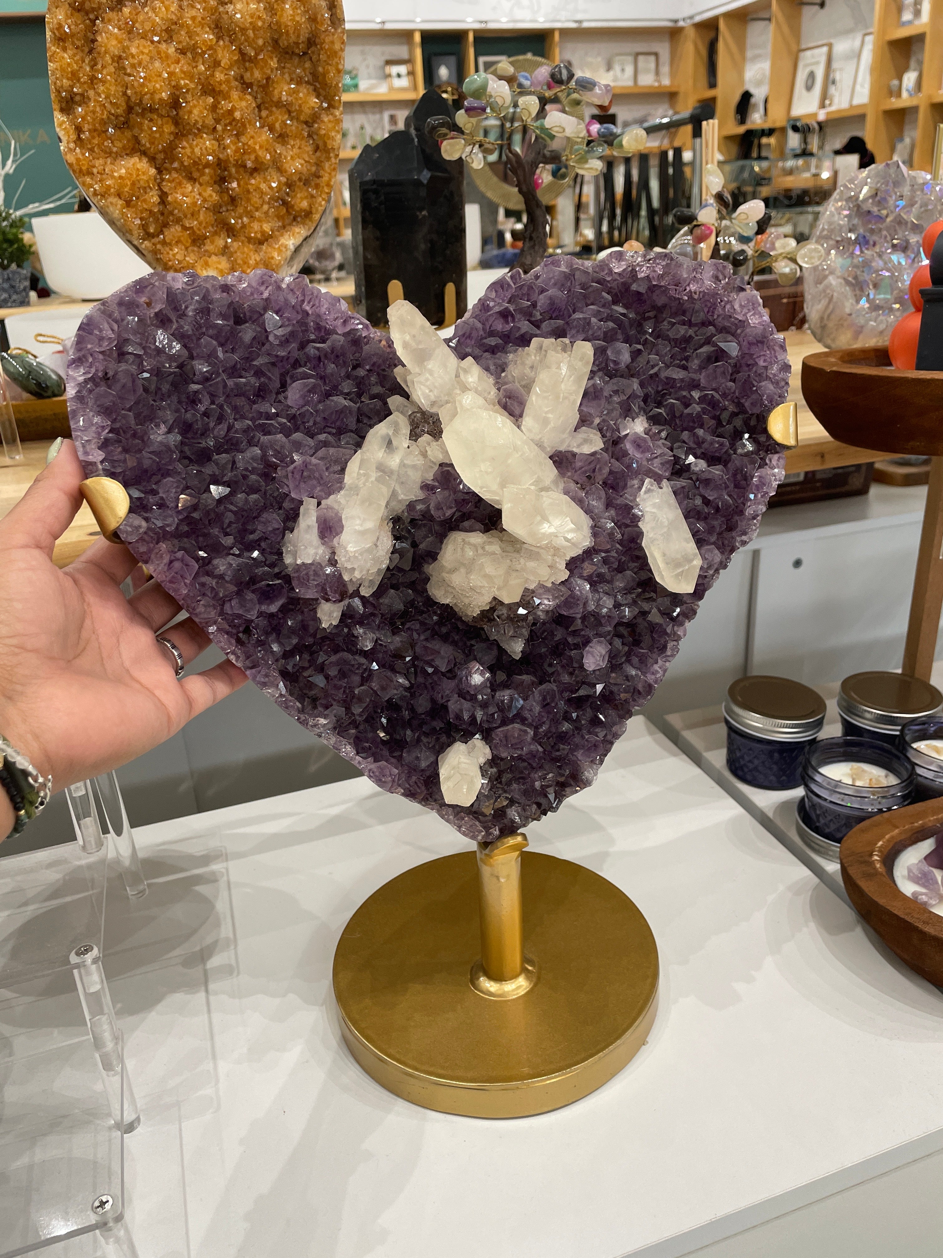 Decor - Amethyst Heart