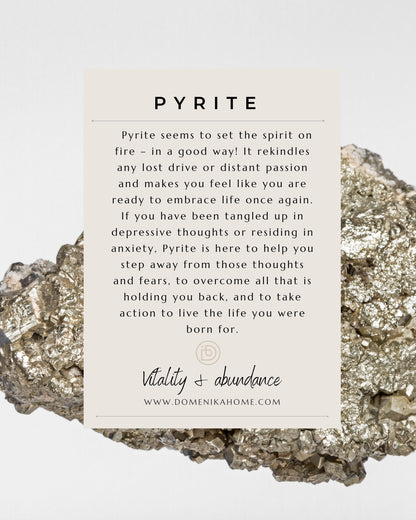 Strength &amp; Protection Bracelet  - Pyrite