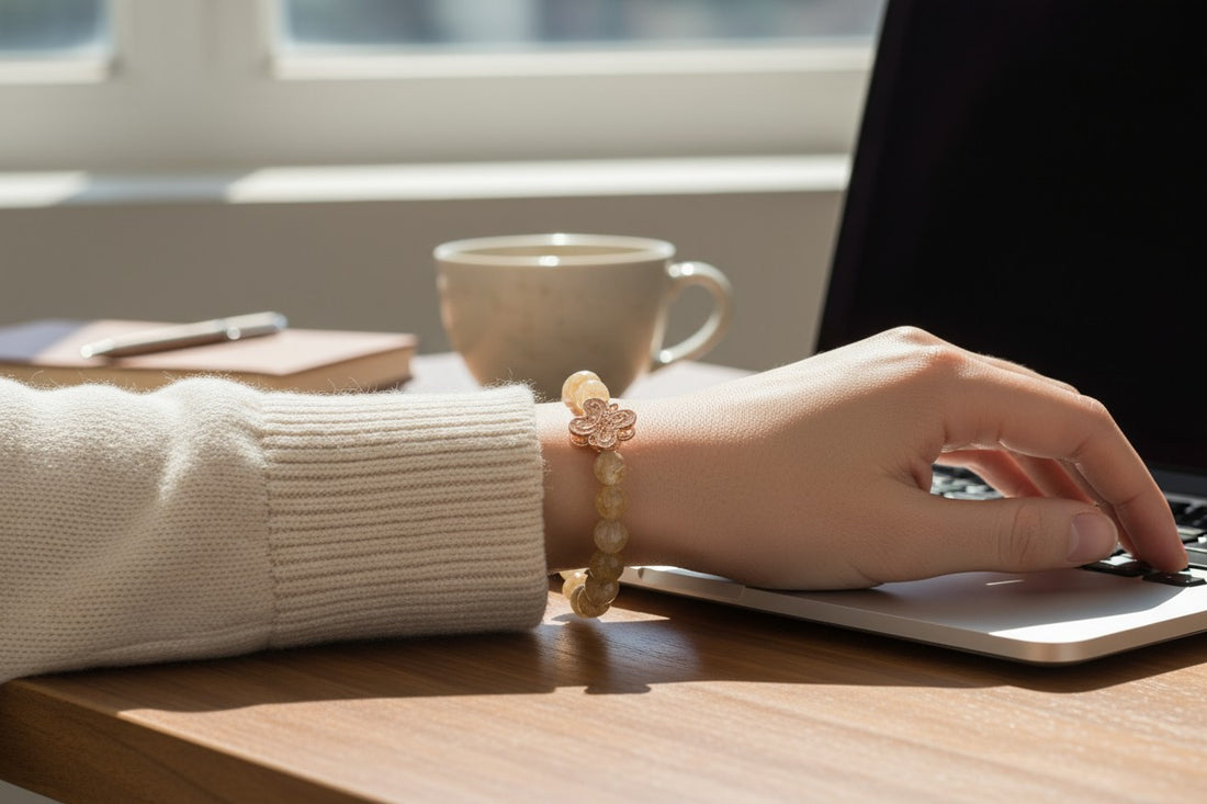 Wings of Joy Bracelet - Citrine