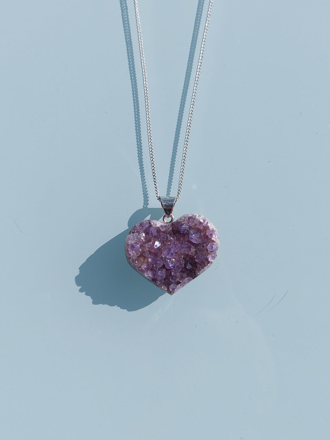Necklace Purple Amethyst Silver 925