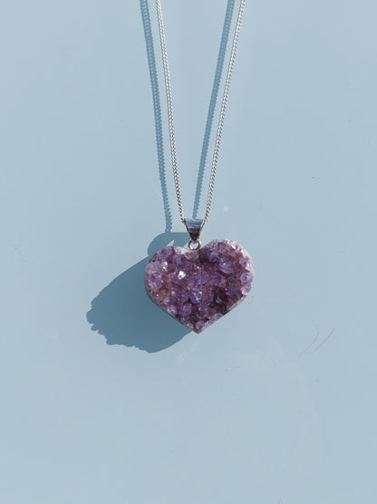 Necklace Purple Amethyst Silver 925