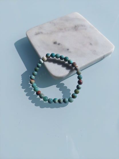 Bracelet - Desert Green Jade Stone -M