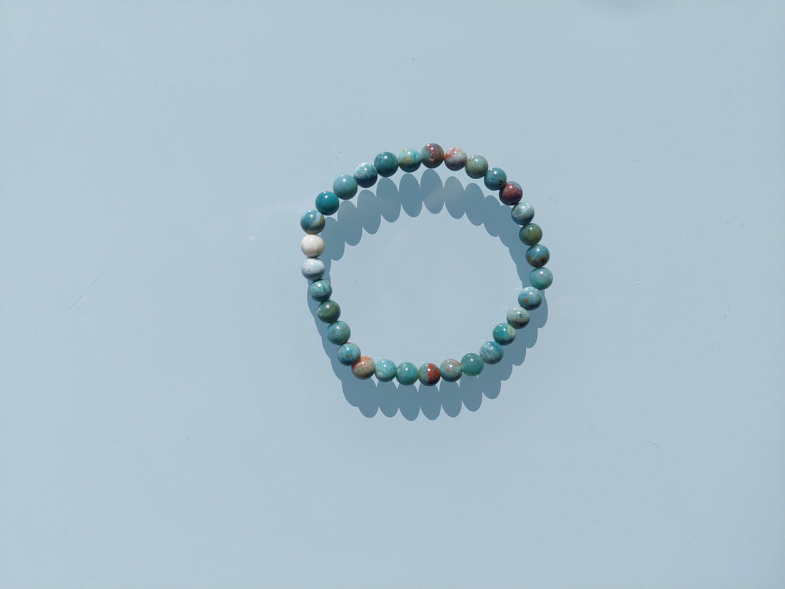 Bracelet - Desert Green Jade Stone -M