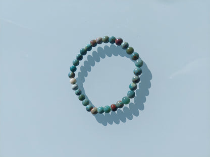 Bracelet - Desert Green Jade Stone -M