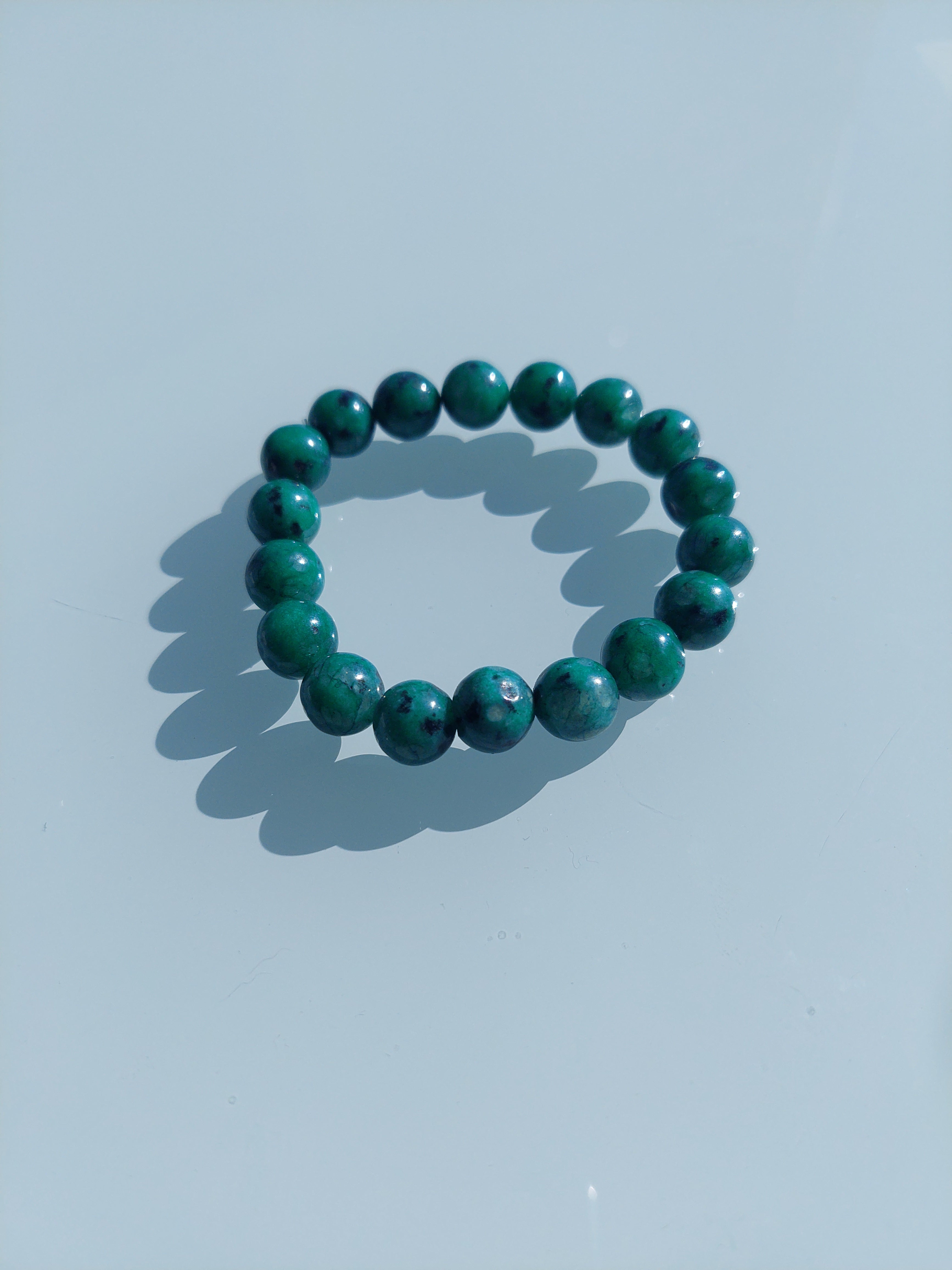 Bracelet - Deep Green Jasper Stone