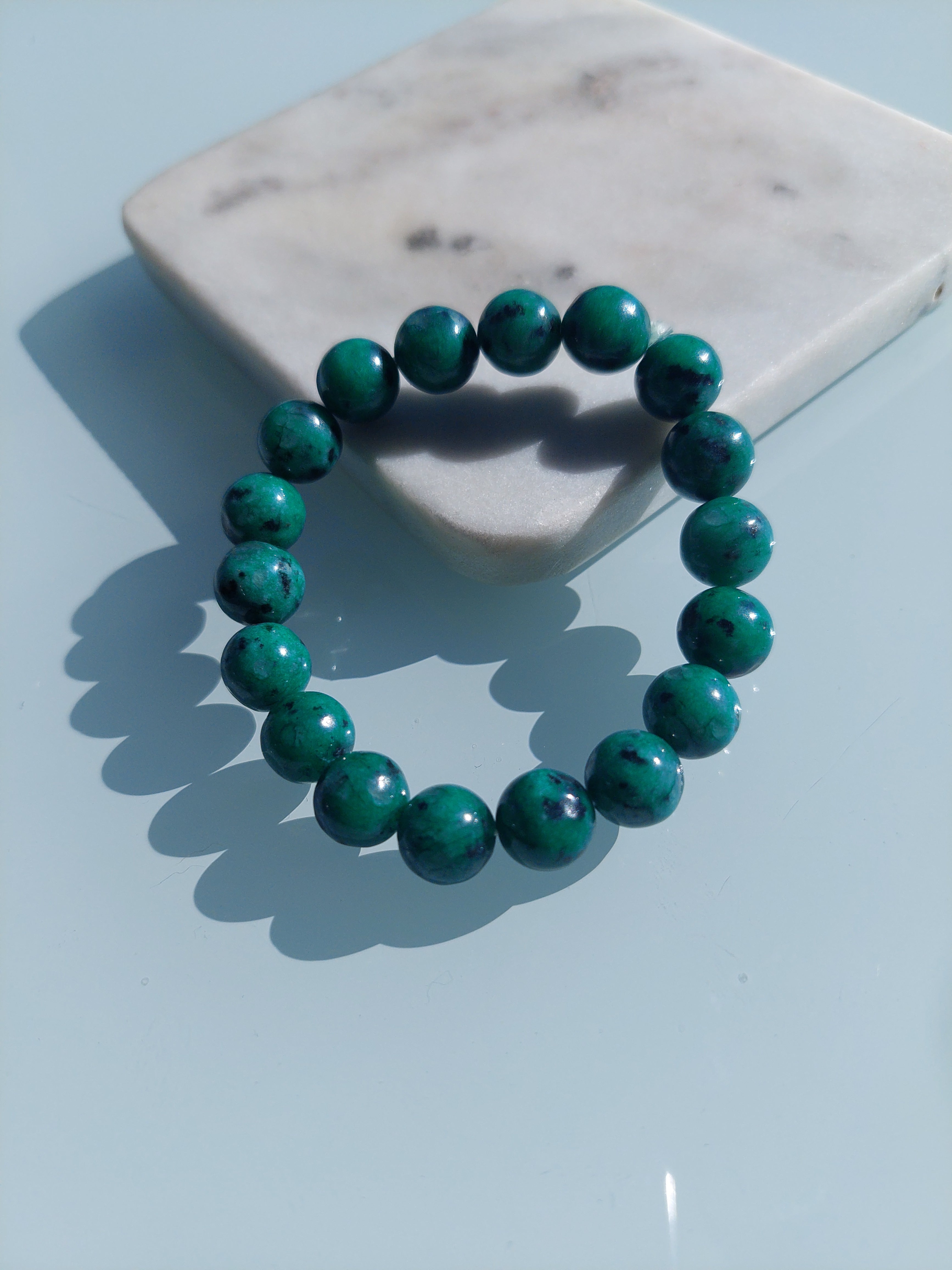 Bracelet - Deep Green Jasper Stone