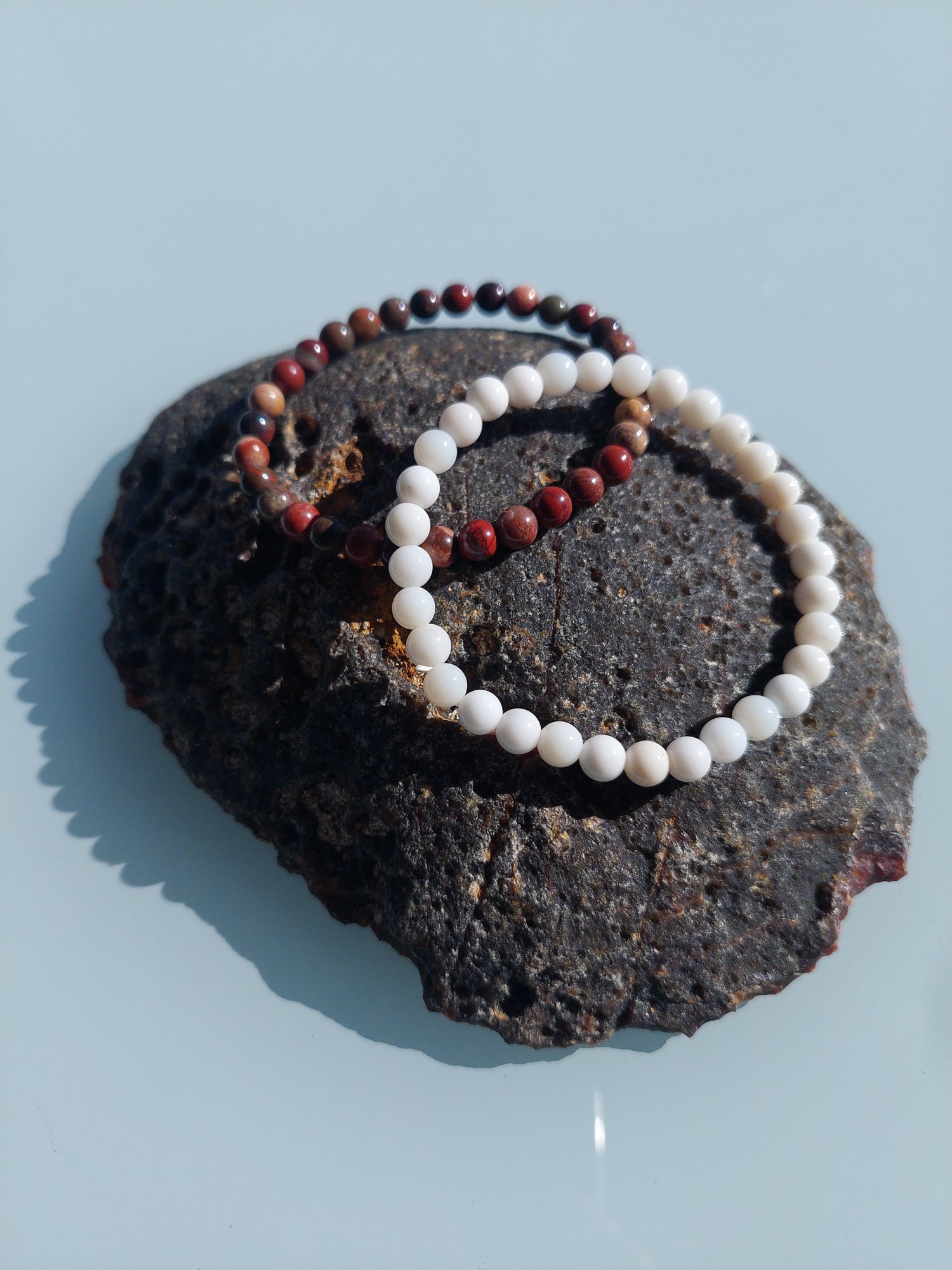 Bracelet - White Agate Stone