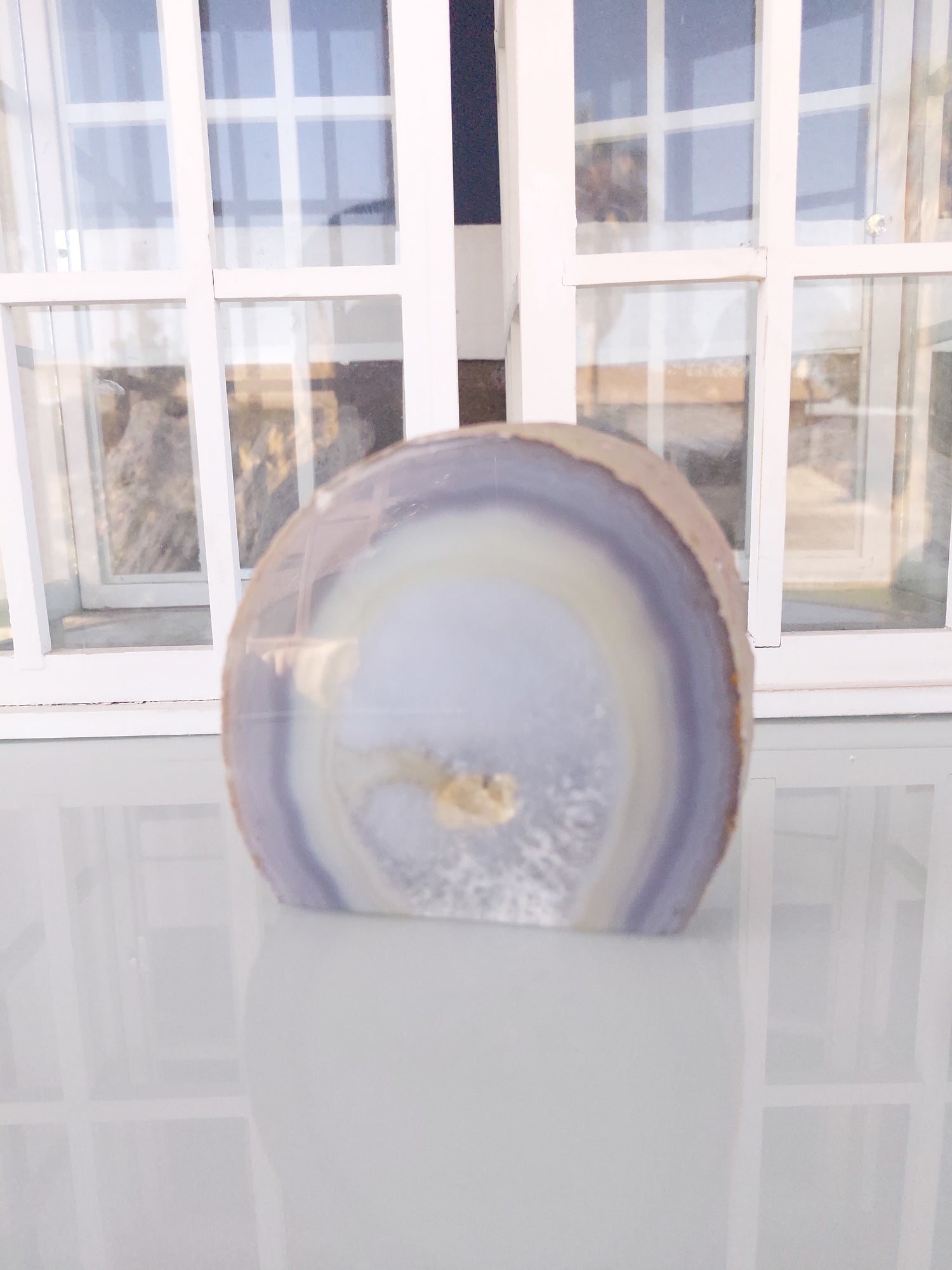 Decor - White Agate Stone