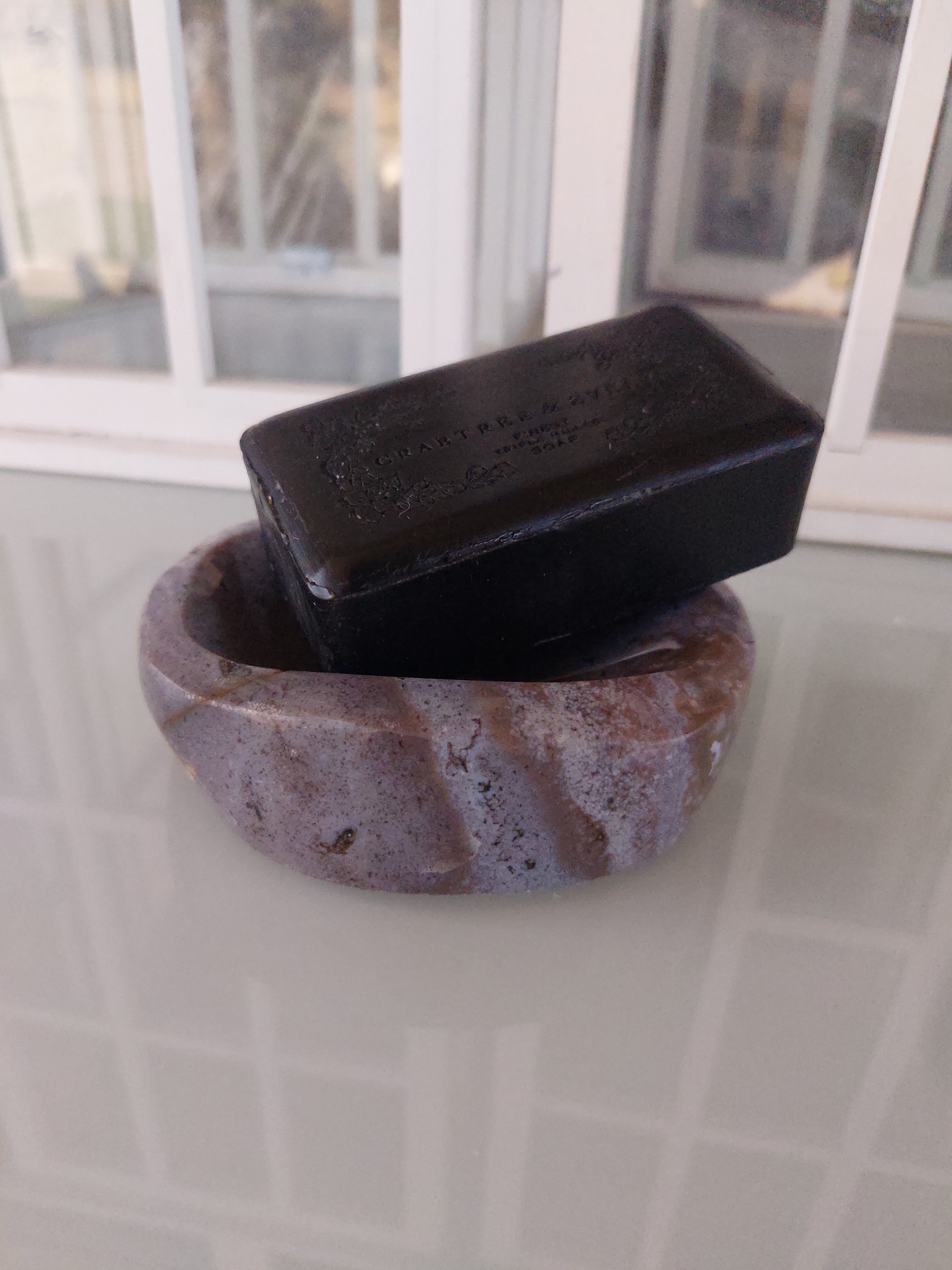 Soap Dish - Purple Jasper Stone