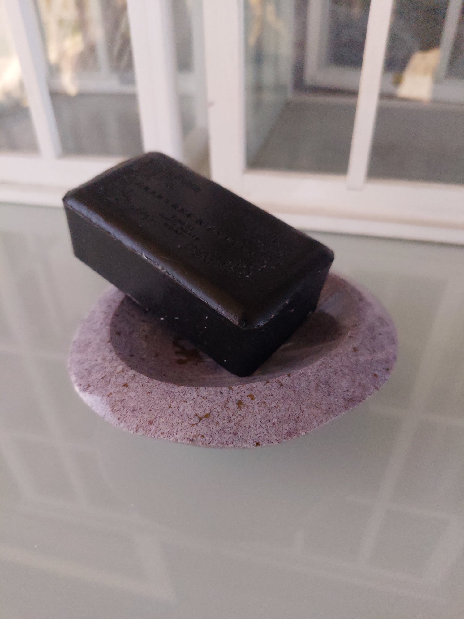 Soap Dish - Purple Jasper Stone