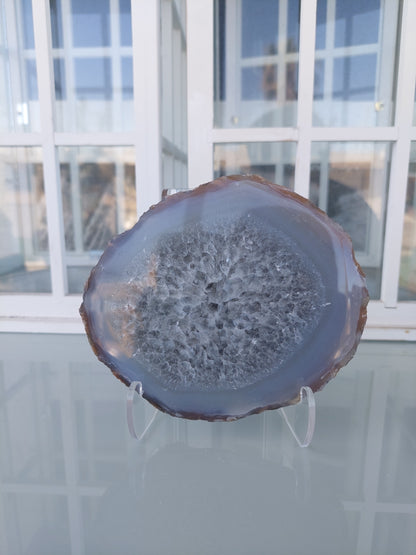 Decor - White Agate Stone - Round