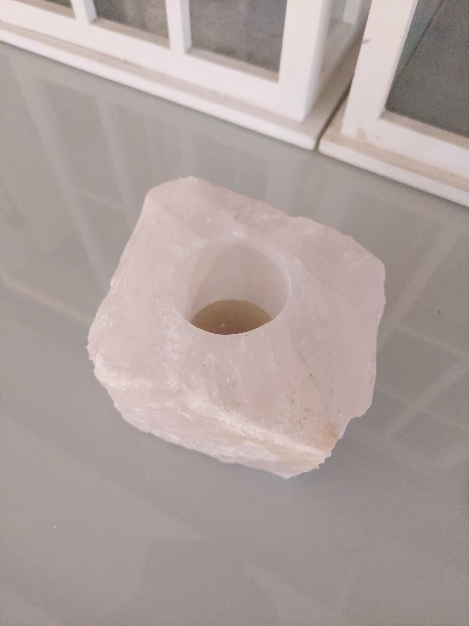 Candle Holder Pale Desert Stone