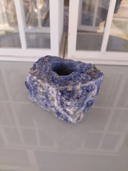 Candle Holder Blue Sodalite