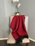 Alpaca Throw Blanket Red Kusi 60% - Domenika