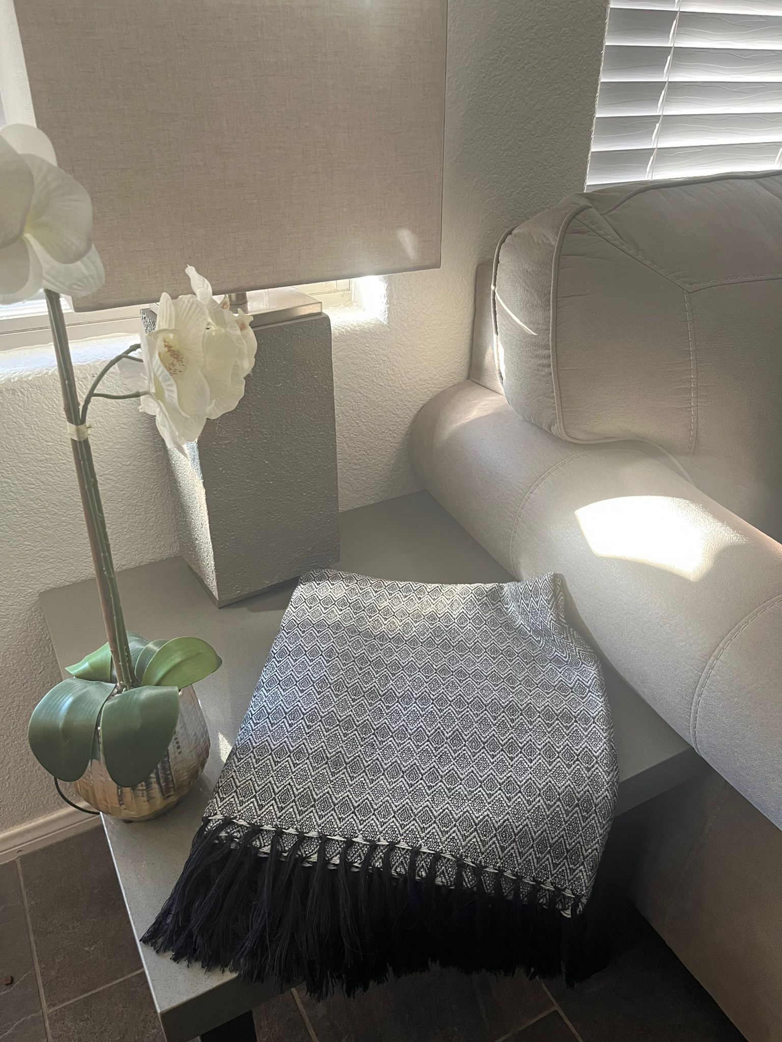 Alpaca Throw Blanket Grey Kusi 60% - Domenika