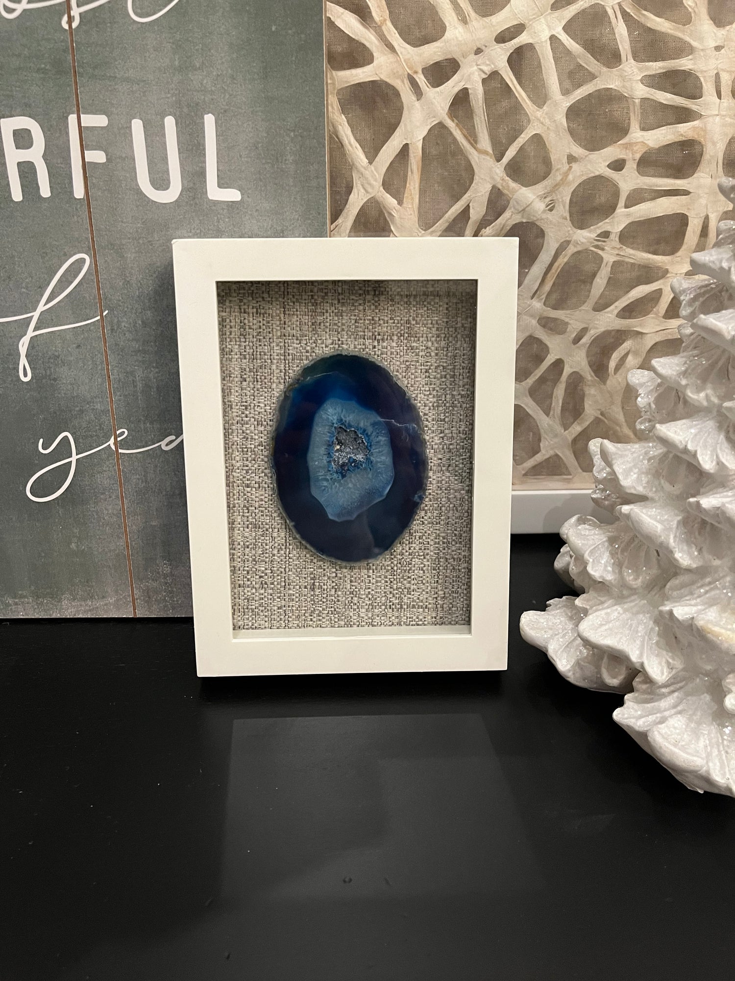 Frame Blue Agate Stone small