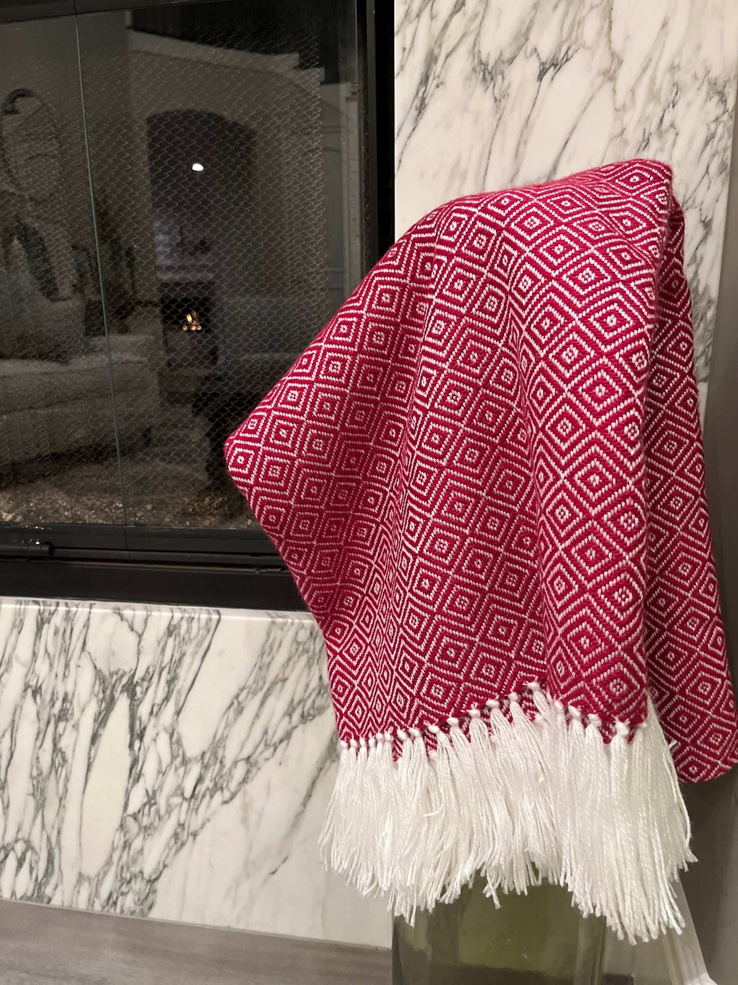 Alpaca Throw Blanket Rose Munay - Domenika