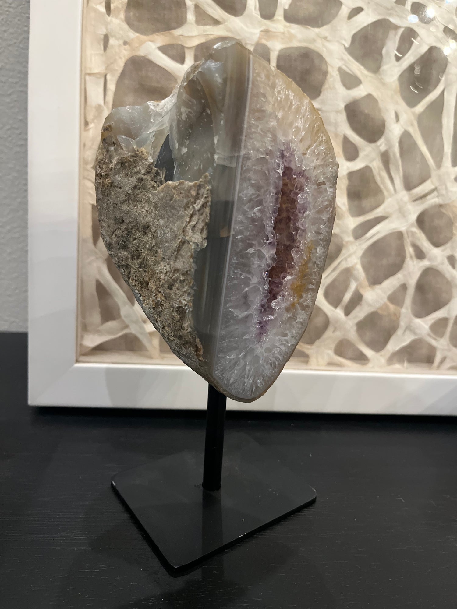Decor - White/Rose Amethyst Stone