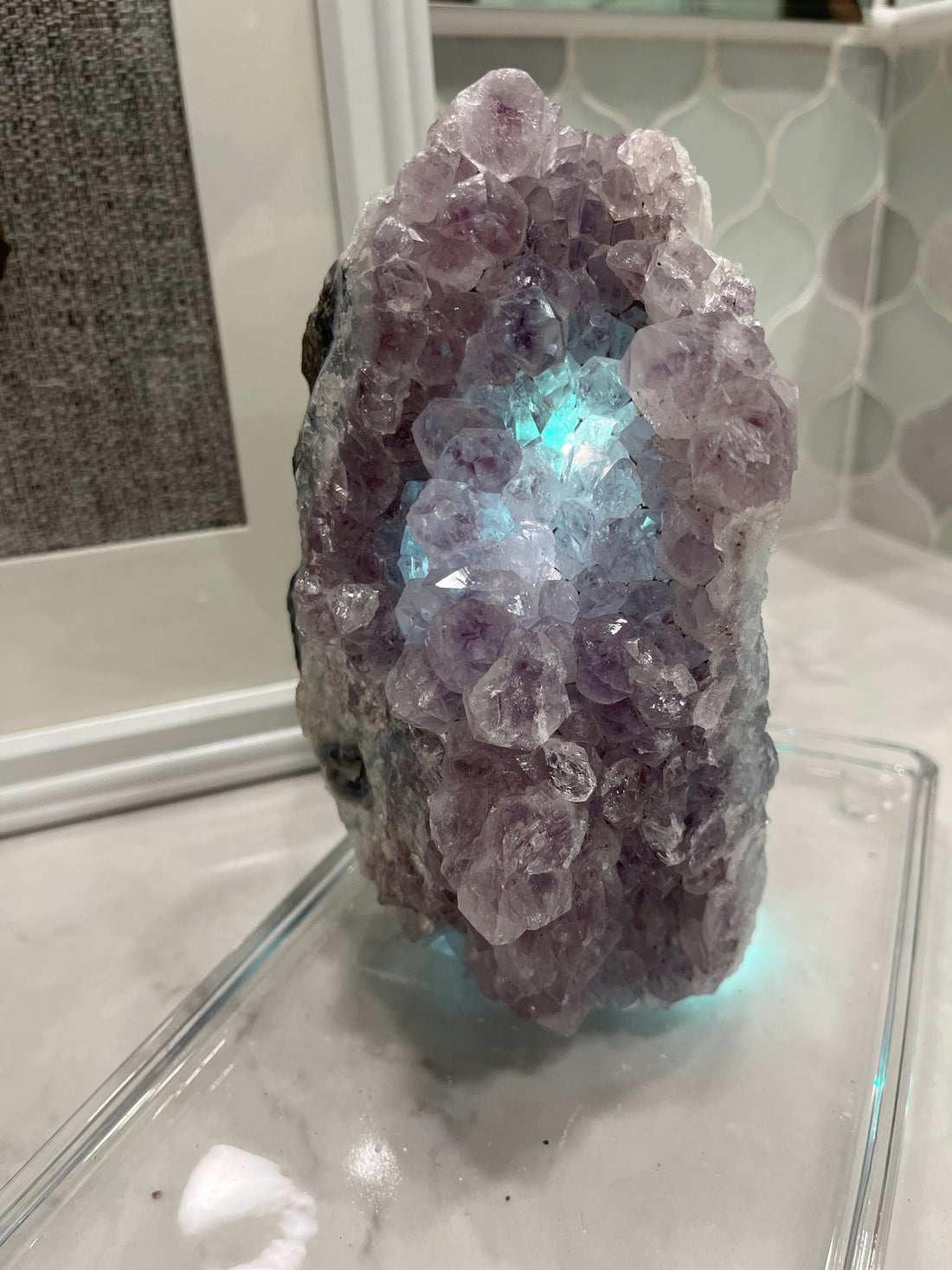 Lamp - Amethyst Stone