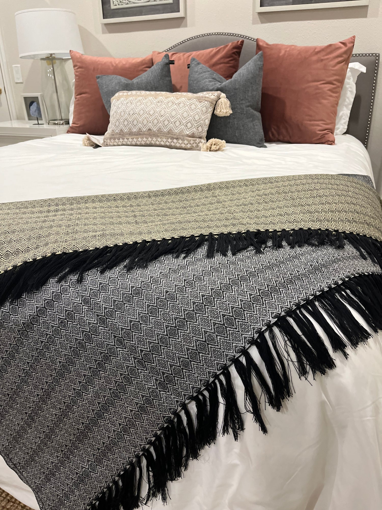 Alpaca Throw Blanket Grey Kusi 60% - Domenika