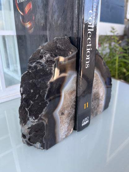 Bookend Black Agate