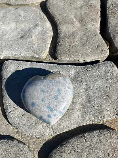 Decor - Blue Jasper Azurite Stone - Heart