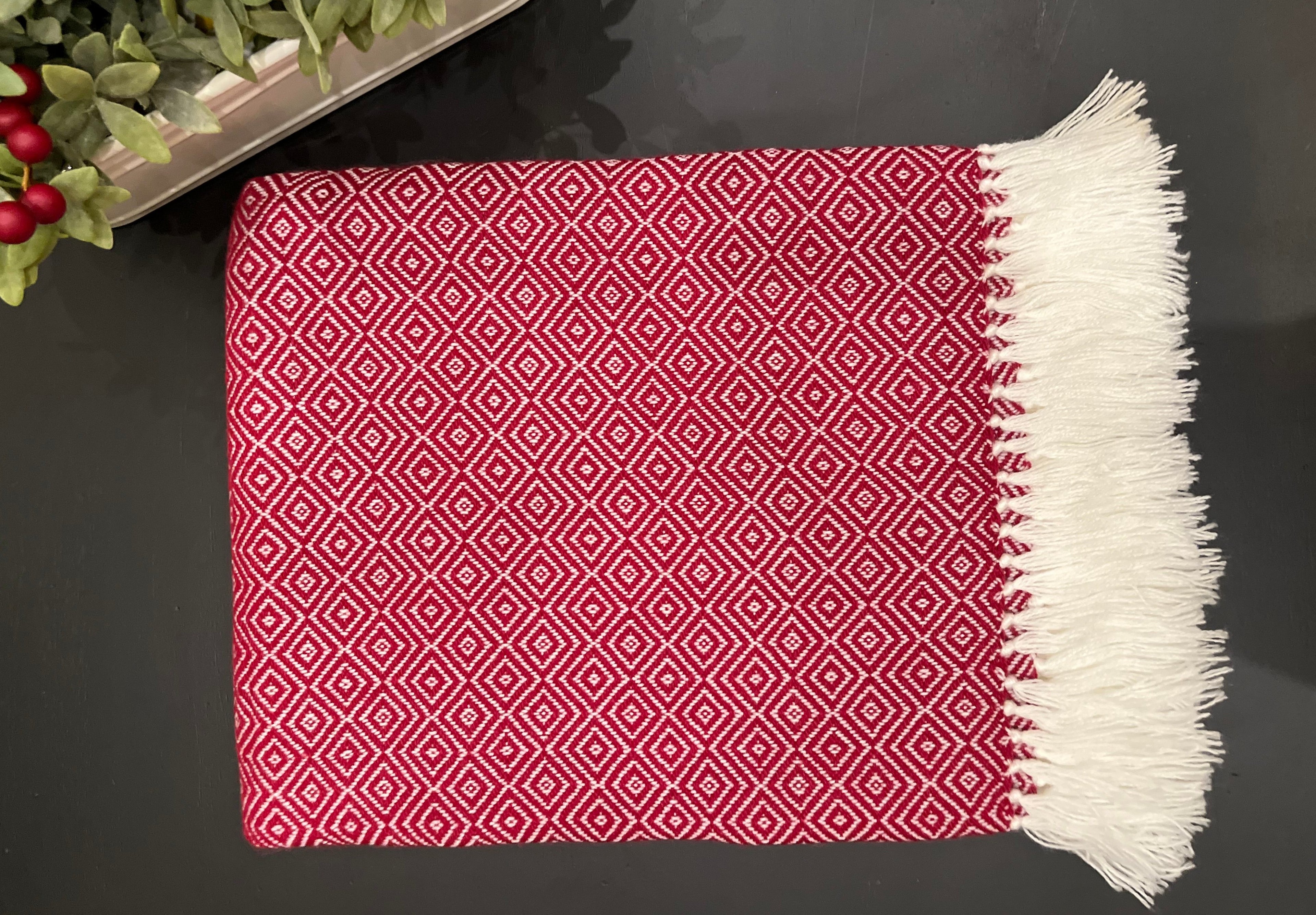 Alpaca Throw Blanket Rose Munay - Domenika