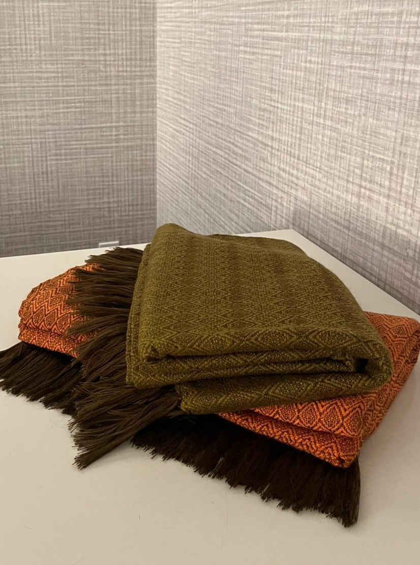 Alpaca Throw Blanket Gold Kusi 60% - Domenika