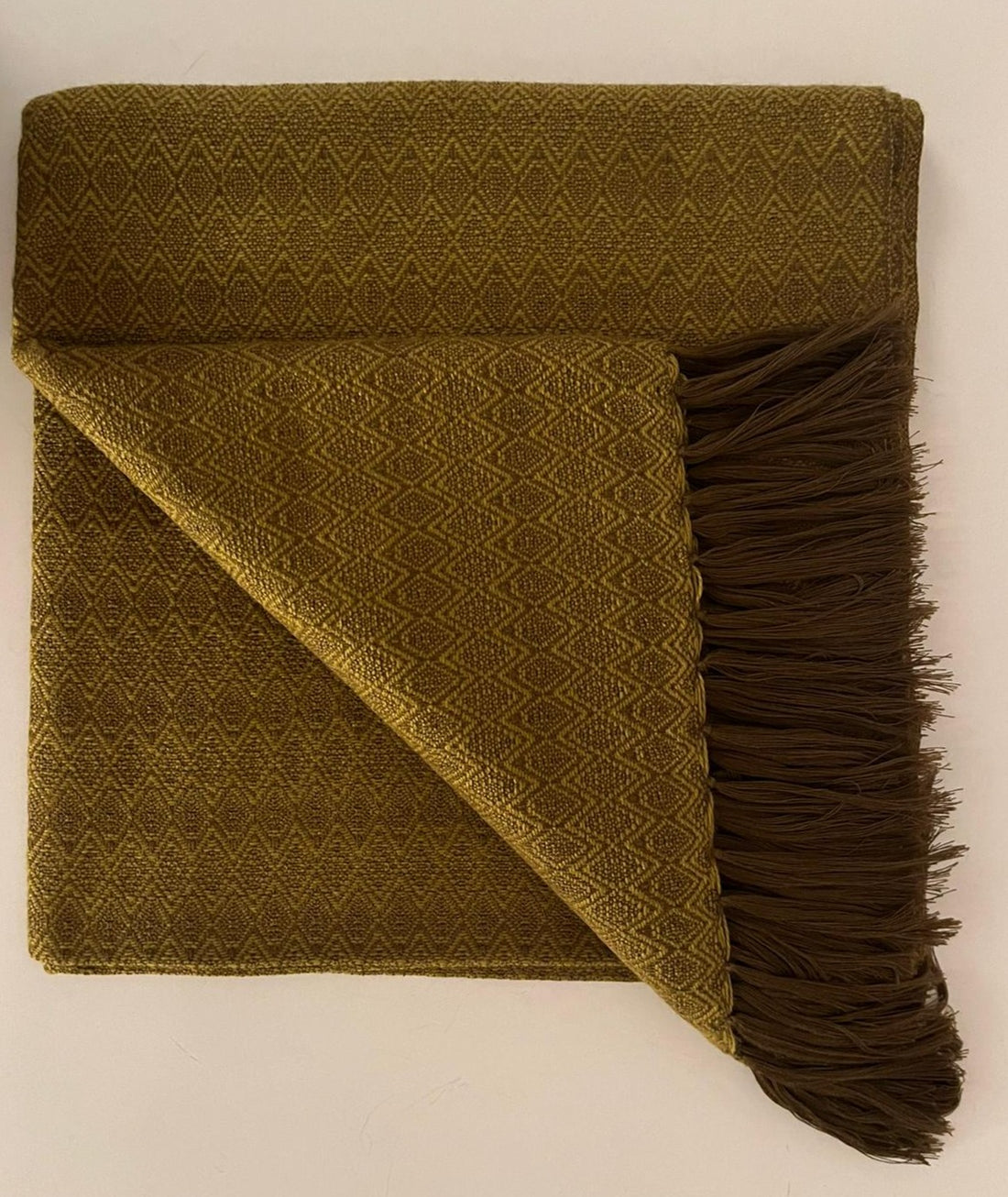 Alpaca Throw Blanket Gold Kusi 60% - Domenika