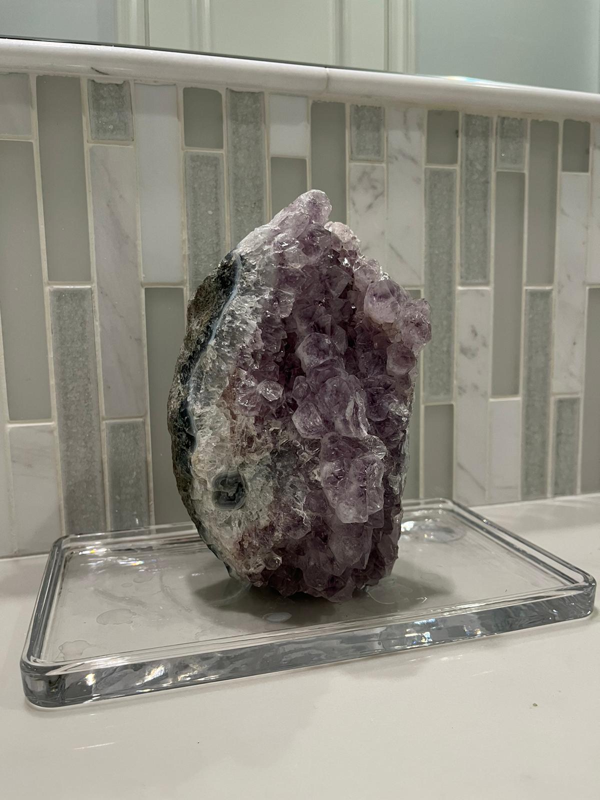 Lamp - Amethyst Stone