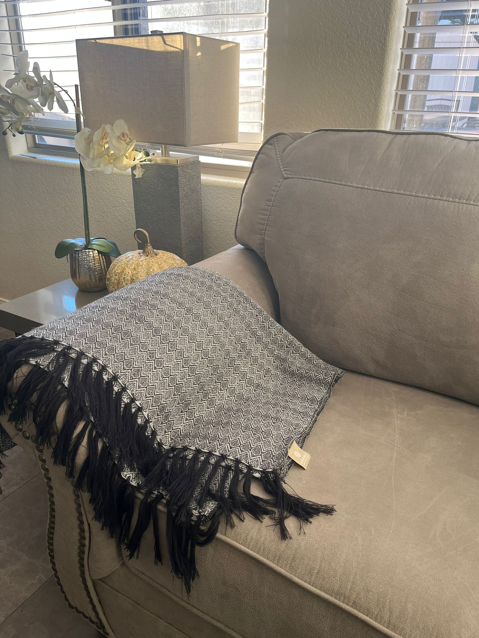 Alpaca Throw Blanket Grey Kusi 60% - Domenika