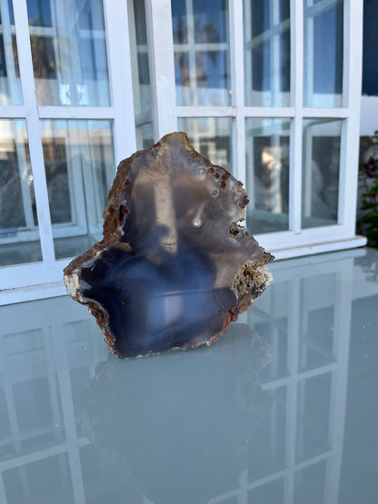 Decor - Brown/Blue Agate Stone