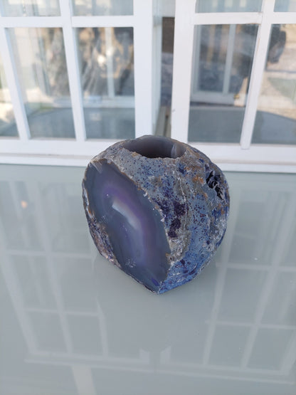 Pen holder - Blue Agata Stone